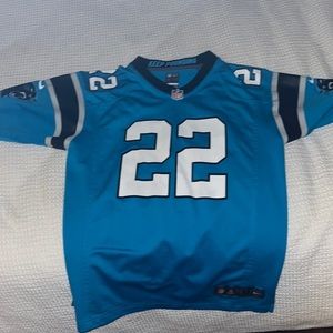 Nike Carolina Panthers Christian McCaffrey color rush jersey!
